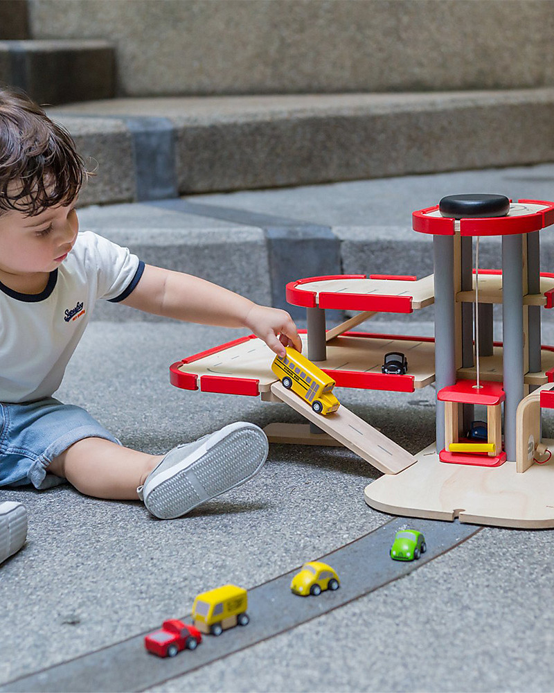 plan toys wooden garage